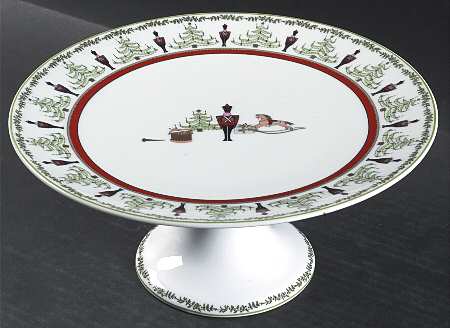 Grenadiers 10" Diameter Pedestal Cake Stand by Bernardaud