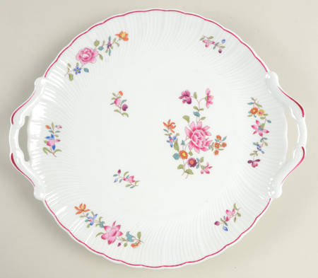 Lowestoft Handled Cake Plate