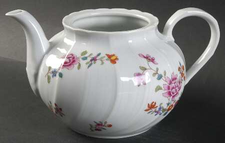 Lowestoft Teapot No Lid by Bernardaud