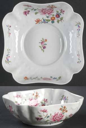 Lowestoft 6" Square Bowl