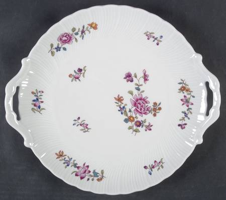 Lowestoft Handled Cake Plate by Bernardaud