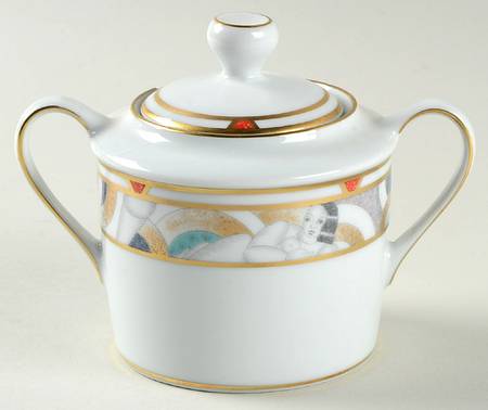 Paris (Geometric Nudes) Sugar Bowl & Lid