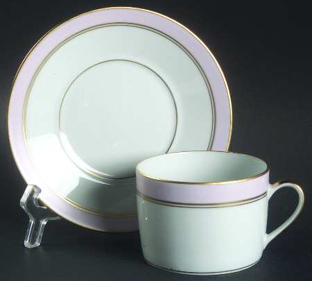 Pergolese Rose Flat Cup & Saucer Set