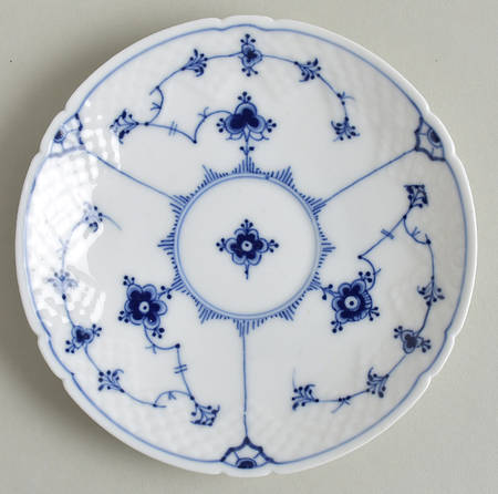 Blue Traditional (No Trim) Saucer for Flat Cup