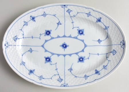 Blue Traditional (No Trim) 13" Oval Serving Platter