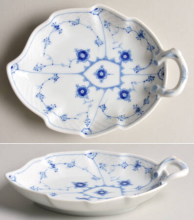 Blue Traditional (No Trim) 7" Leaf Dish