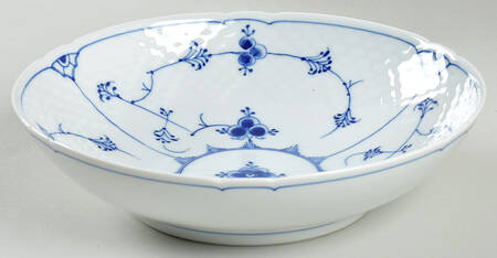Blue Traditional (No Trim) 8" Round Vegetable Bowl