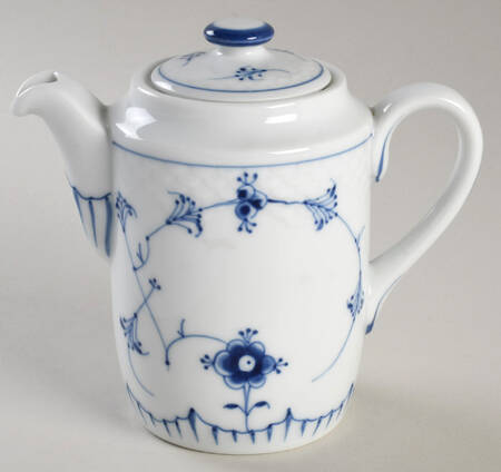 Blue Traditional (No Trim) Individual Teapot & Lid