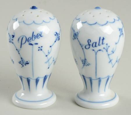 Blue Traditional (No Trim) Salt & Pepper Set