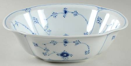 Blue Traditional (No Trim) 8" Square Vegetable Bowl