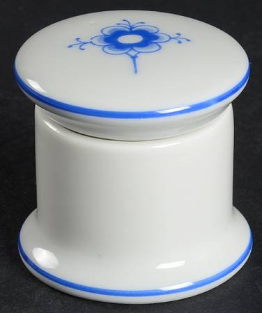 Blue Traditional (No Trim) Trinket Box & Lid