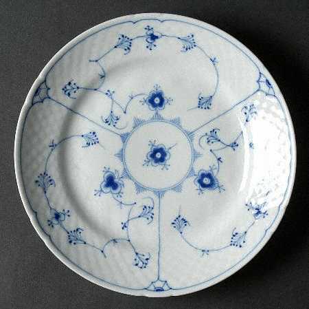 Blue Traditional (No Trim) Salad Plate