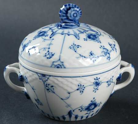 Blue Traditional (No Trim) Sugar Bowl & Lid