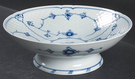Blue Traditional (No Trim) Round Compote (Height X Width)