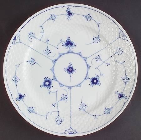 Blue Traditional (No Trim) Large Dinner Plate