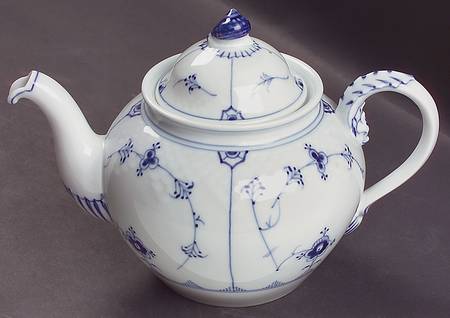 Blue Traditional (No Trim) Small Teapot & Lid