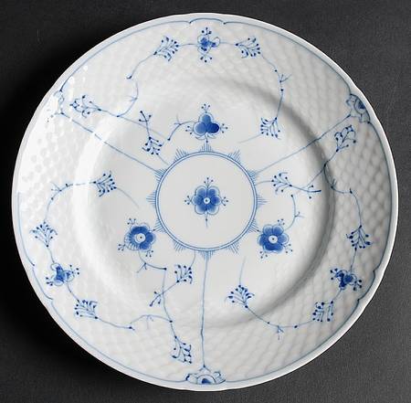 Blue Traditional (No Trim) Luncheon Plate
