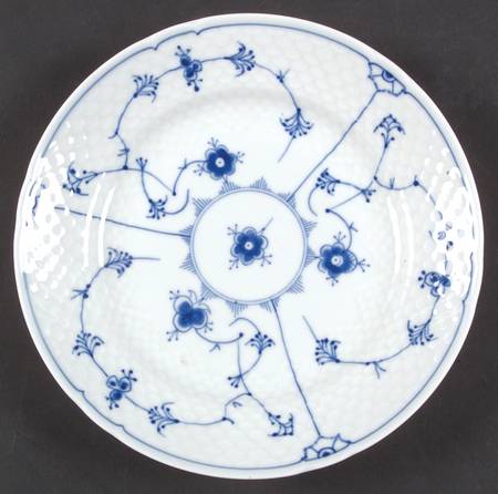 Blue Traditional (No Trim) Salad Plate