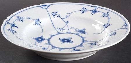 Blue Traditional (No Trim) Rim Soup Bowl