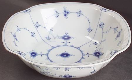 Blue Traditional (No Trim) 9" Salad Serving Bowl