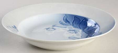 Christmas Rose Rim Soup Bowl