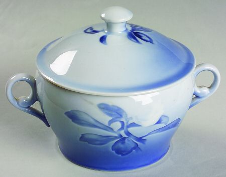Christmas Rose Sugar Bowl & Lid
