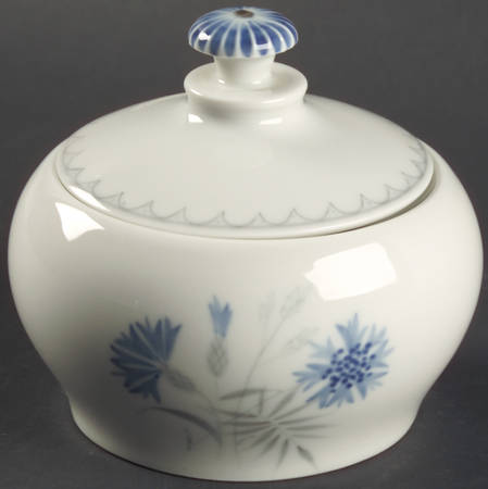 Cornflower Sugar Bowl & Lid