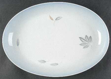 Falling Leaves 15" Oval Serving Platter