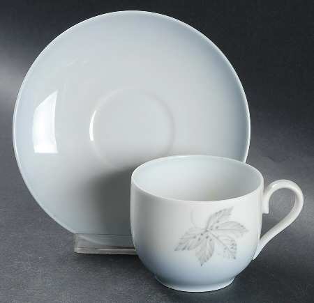 Falling Leaves Flat Cup & Saucer Set