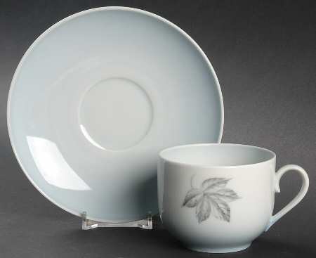 Falling Leaves Flat Cup & Saucer Set
