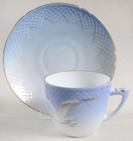 Seagull Flat Cup & Saucer Set by Bing & Grondahl