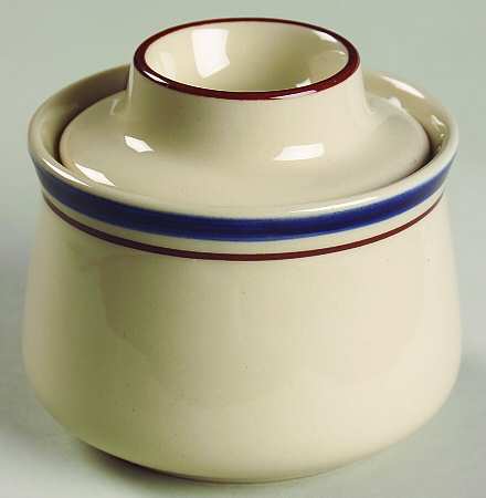 Cirque Blue Sugar Bowl & Lid