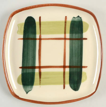 Gay Plaid Salad Plate