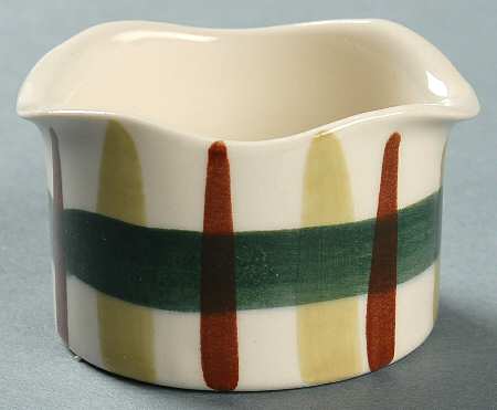 Gay Plaid Mini Open Sugar Bowl