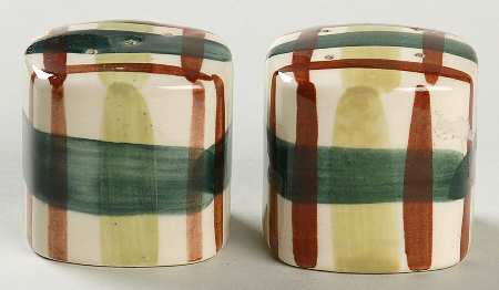 Gay Plaid Salt & Pepper Set