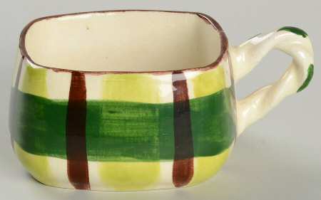 Gay Plaid Flat Demitasse Cup