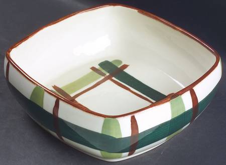 Gay Plaid 7" Square Vegetable Bowl
