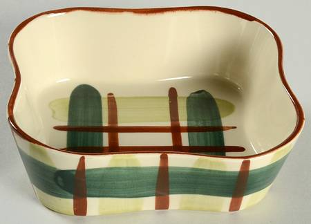 Gay Plaid 6" Rectangular Vegetable Bowl