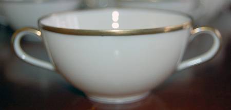 Colombia Cream Bouillon Cup & Saucer