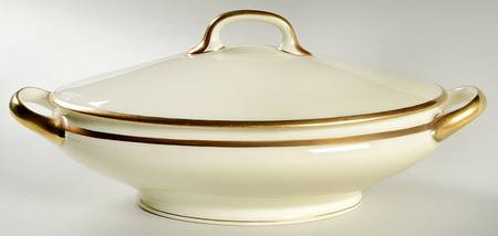 Colombia Cream Oval Covered Vegetable by Black Knight
