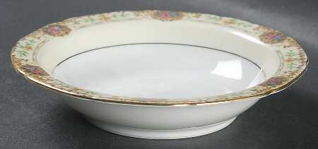 Patricia Brown Rim Fruit/Dessert (Sauce) Bowl