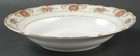 Patricia Brown Rim Soup Bowl