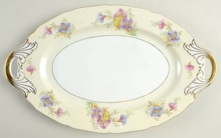 Rambler Rose 14" Oval Serving Platter