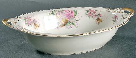 Tiger Lily 11" Oval Vegetable Bowl by Black Knight