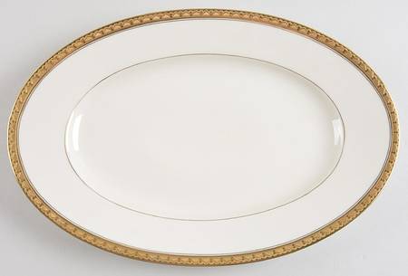 Trianon 12" Oval Serving Platter by Black Knight
