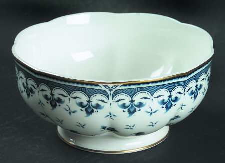 Blue Leaf Coupe Cereal Bowl