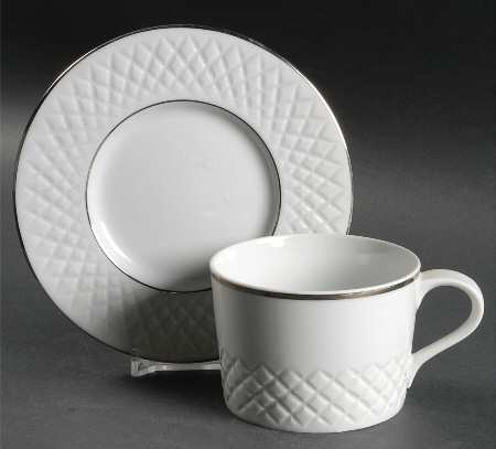 Diamante Flat Cup & Saucer Set