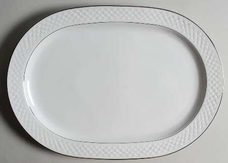 Diamante 15" Oval Serving Platter