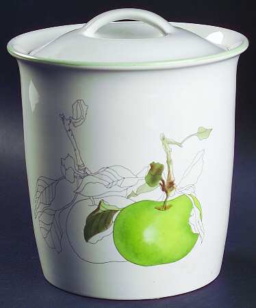 Green Apple Large Canister & Lid
