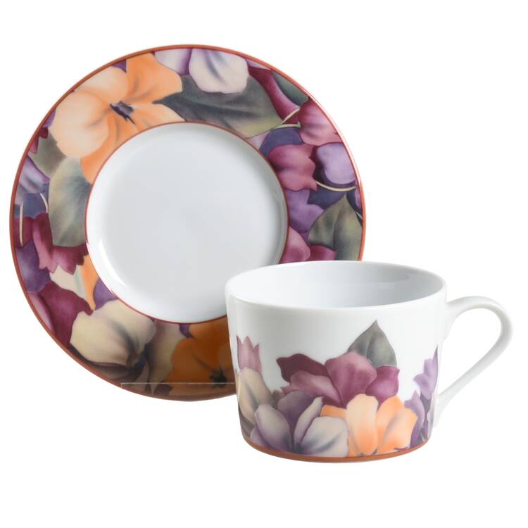Multifiori Flat Cup & Saucer Set
